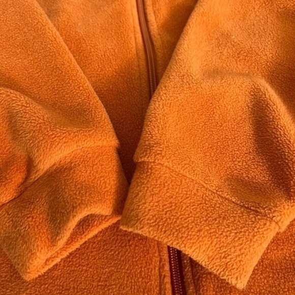 Columbia Orange Fleece Zip Up Jacket - Picture 12 of 13
